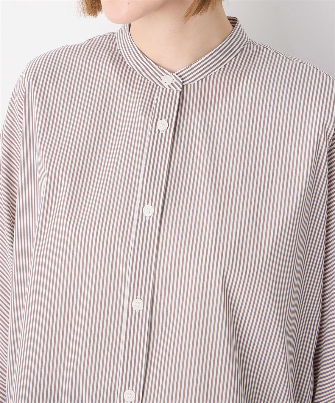 Petit Honfleur ストライプドルマンスリーブシャツ_sub_16