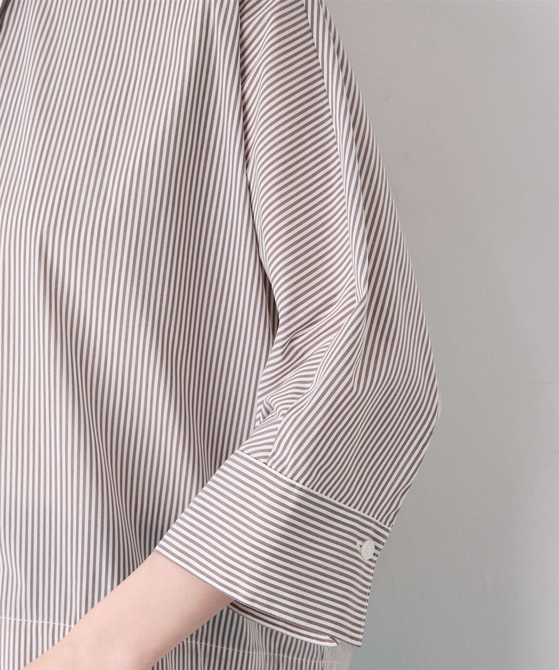 Petit Honfleur ストライプドルマンスリーブシャツ_sub_17