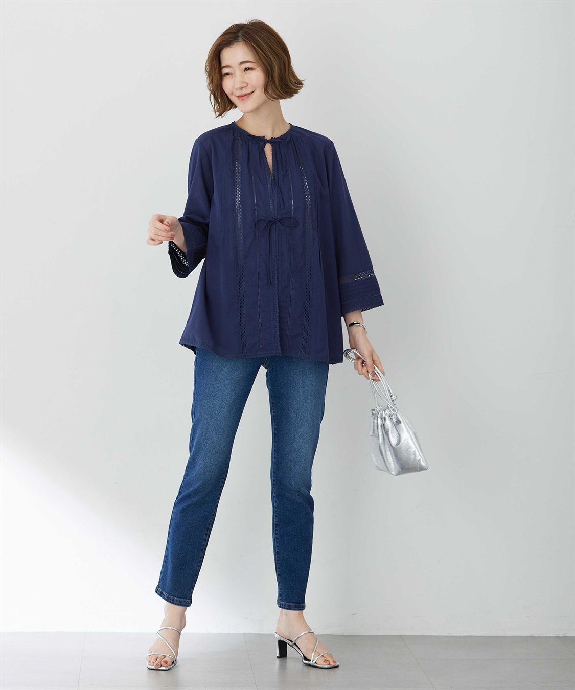 Petit Honfleur レース羽織りブラウス_sub_11