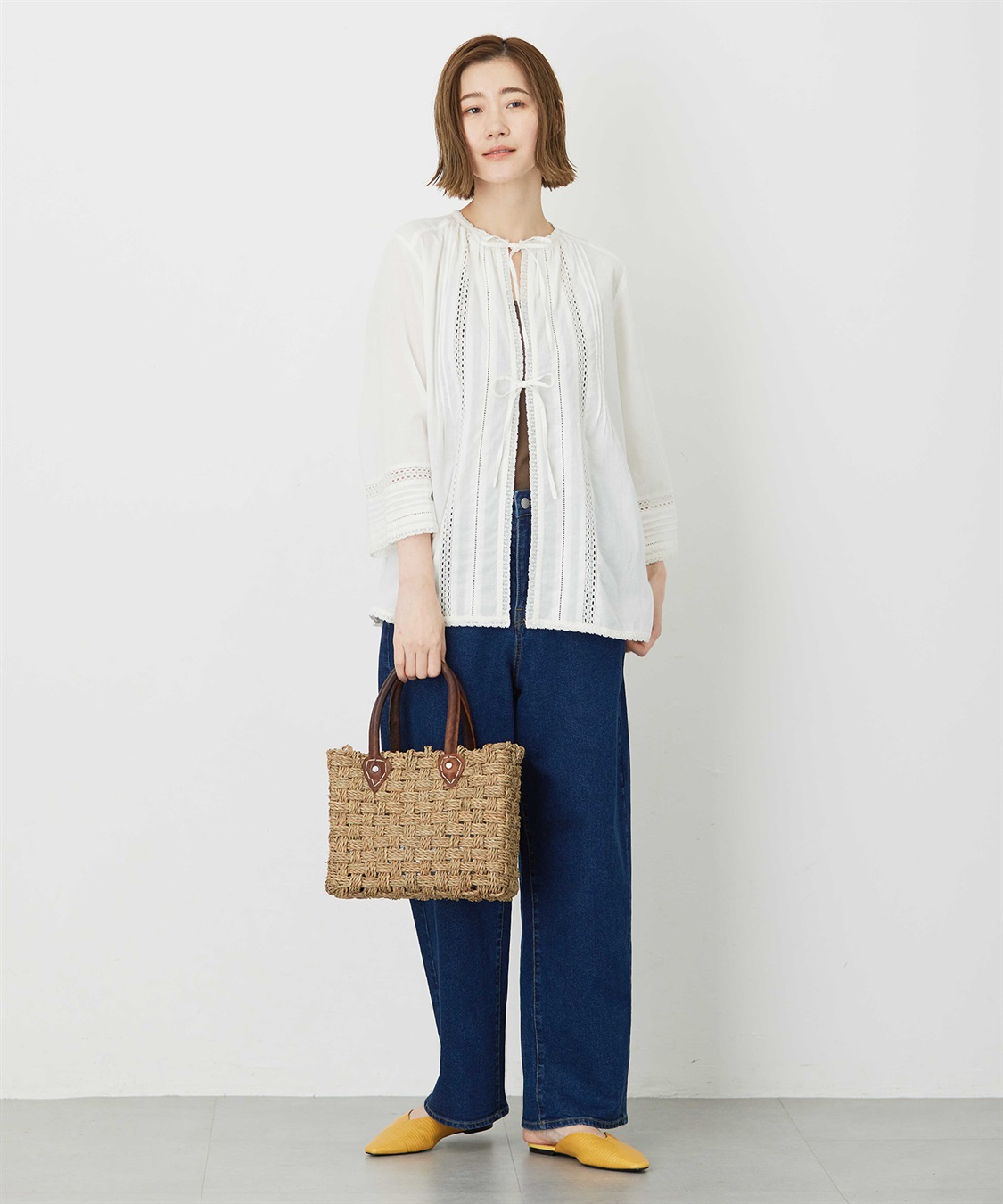 Petit Honfleur レース羽織りブラウス_sub_13