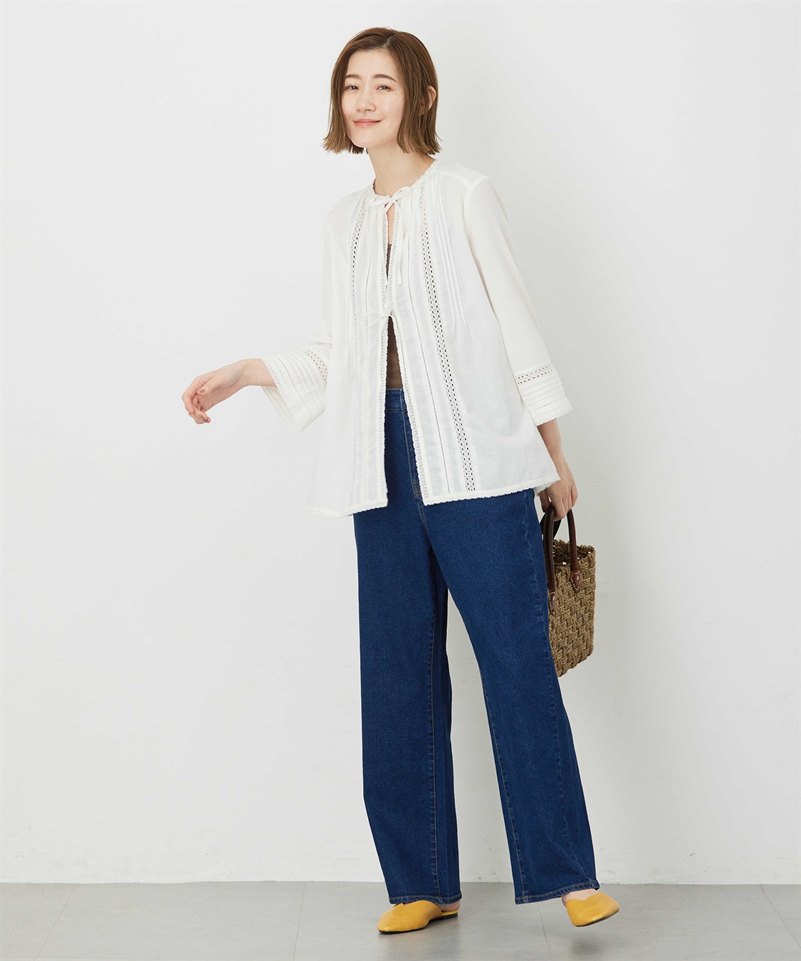 Petit Honfleur レース羽織りブラウス_sub_15