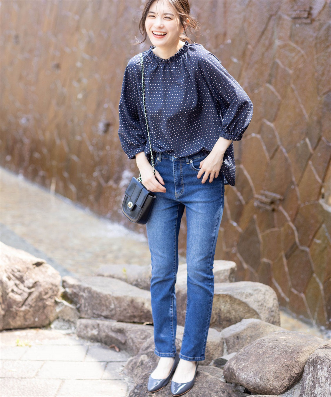 Petit Honfleur アパシュプリントブラウス_sub_1