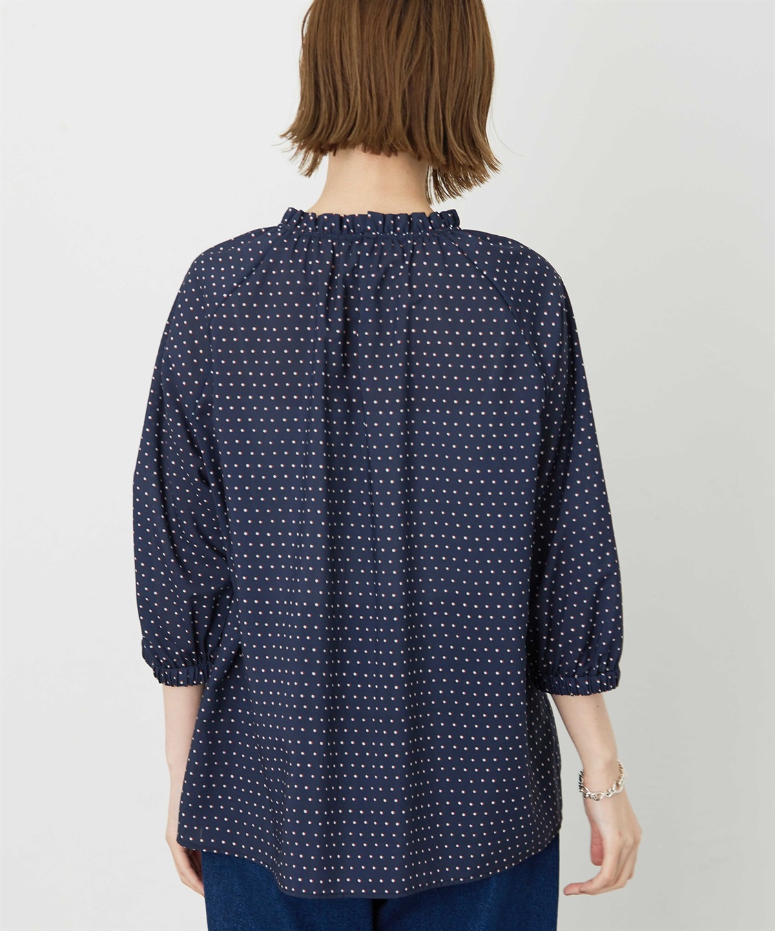 Petit Honfleur アパシュプリントブラウス_sub_7