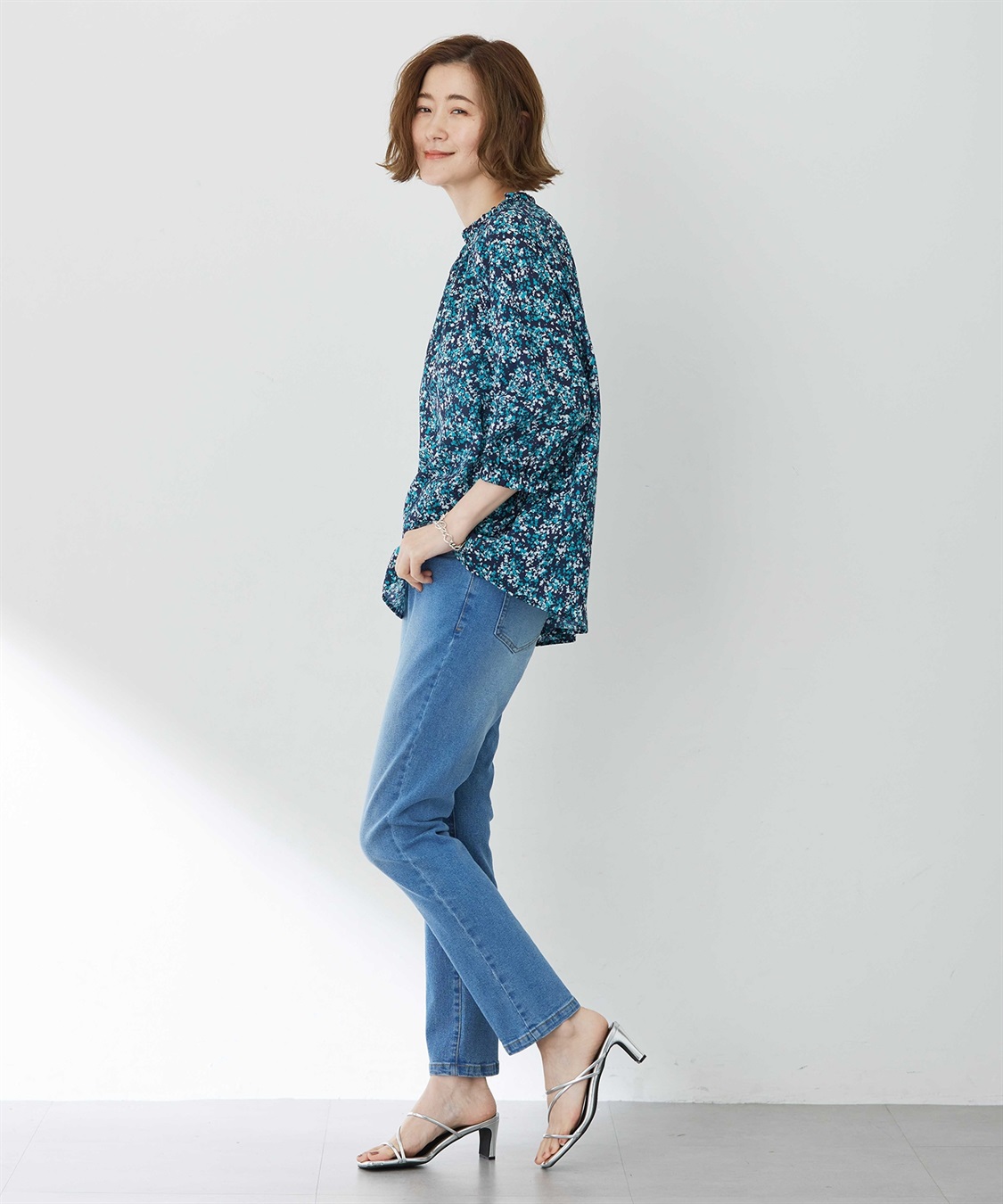 Petit Honfleur アパシュプリントブラウス_sub_14