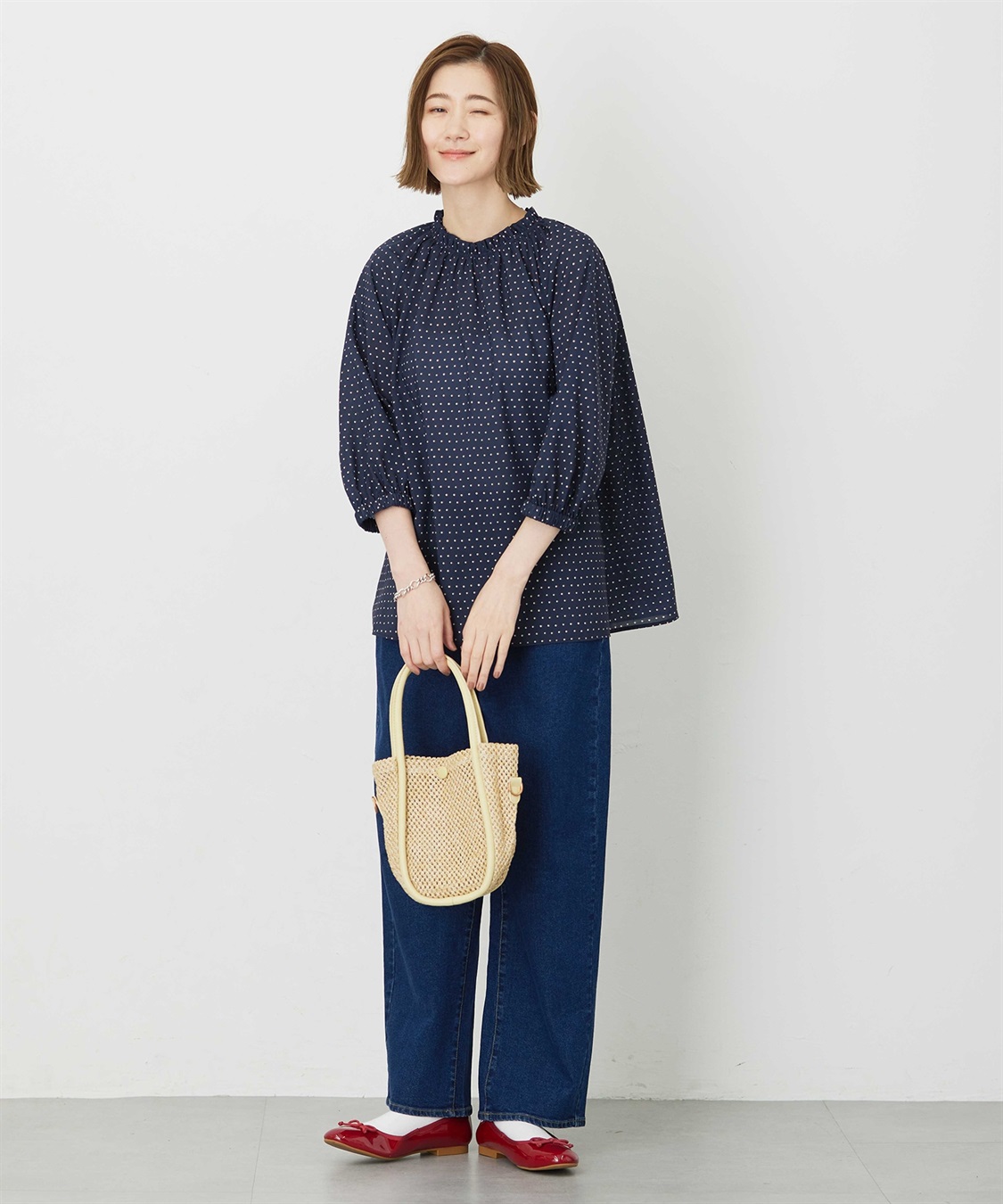 Petit Honfleur アパシュプリントブラウス_sub_16