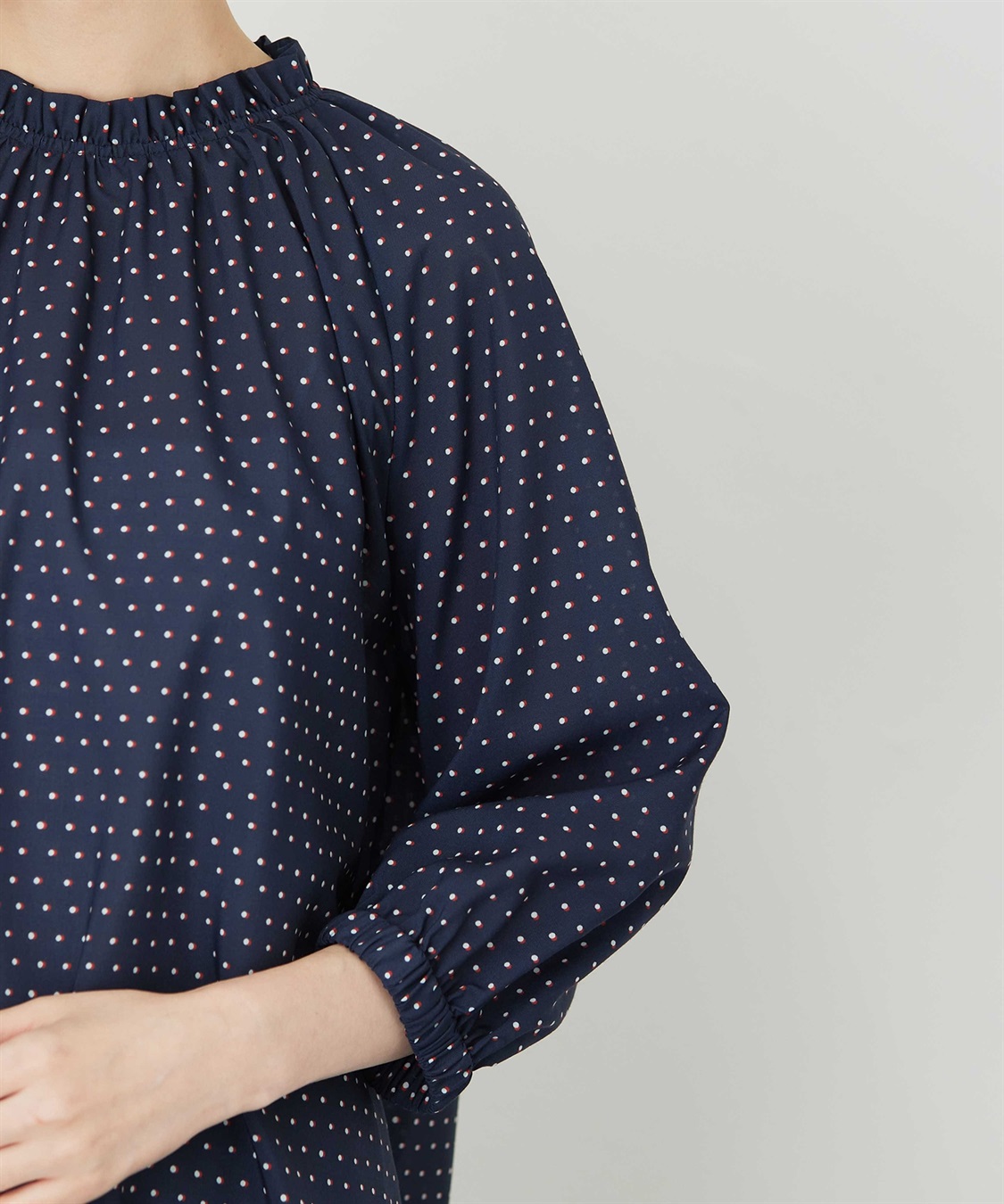 Petit Honfleur アパシュプリントブラウス_sub_19