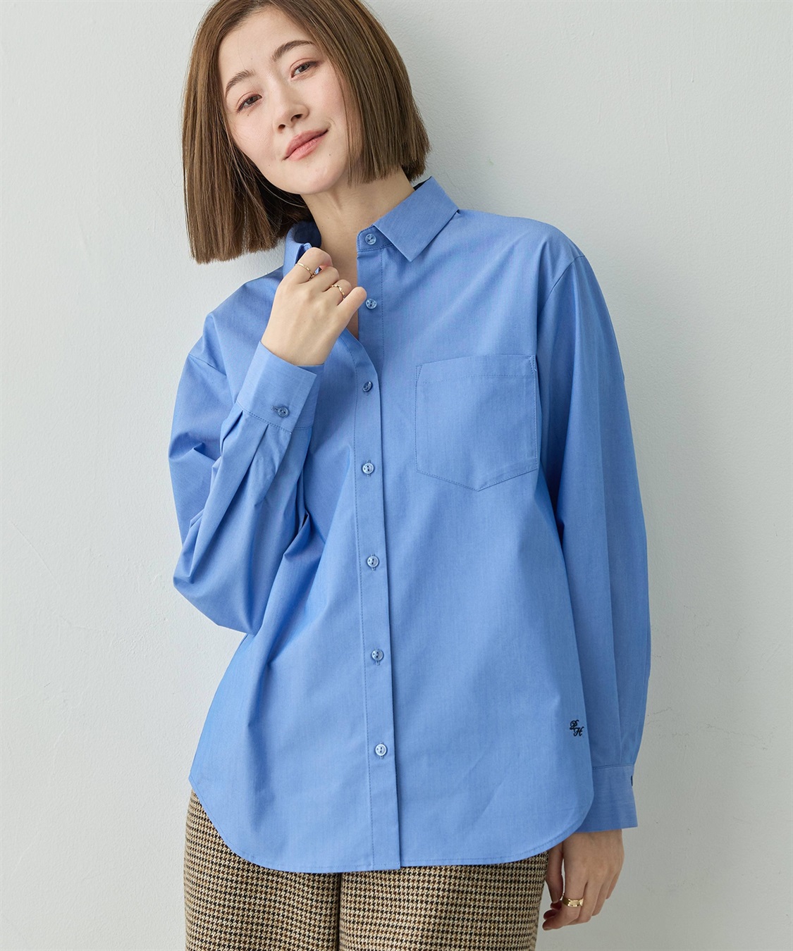 Petit Honfleur レギュラーカラーシャツ_sub_1