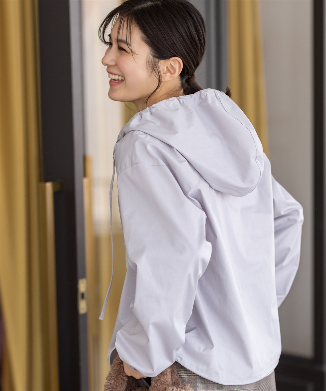 Petit Honfleur フード付きドロストシャツ_sub_1