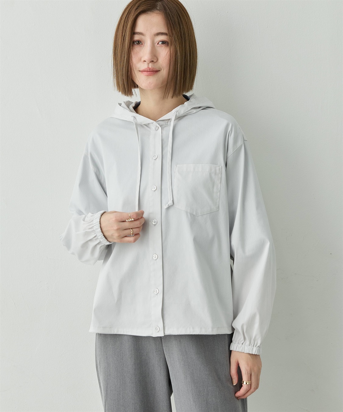 フード付きドロストシャツ Petit Honfleur｜クロスプラス公式通販サイト