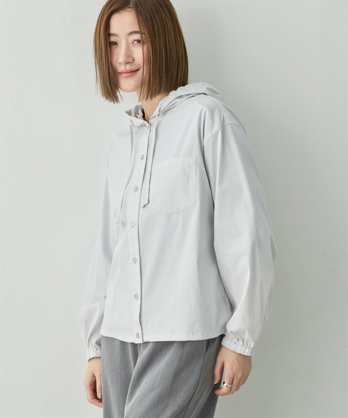 Petit Honfleur フード付きドロストシャツ_sub_4