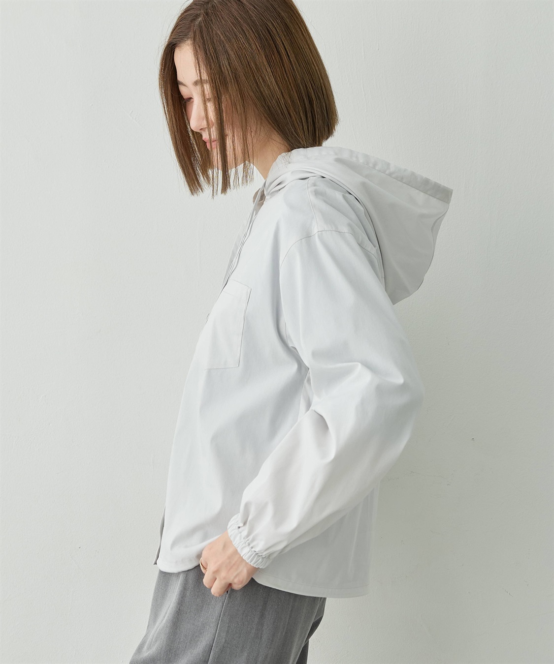 Petit Honfleur フード付きドロストシャツ_sub_5