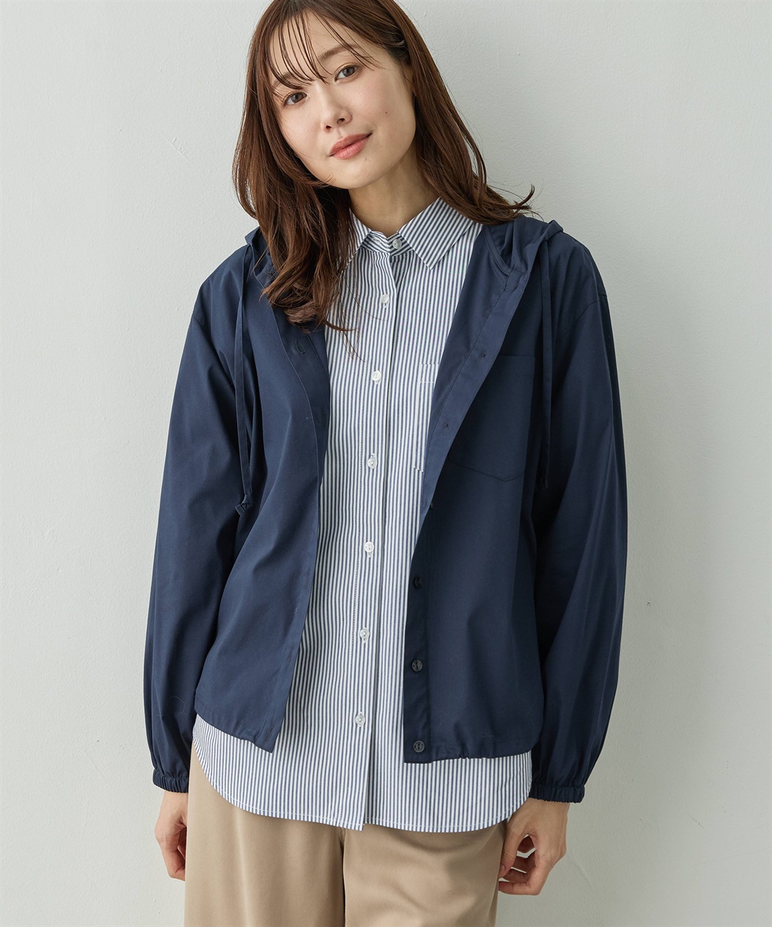 Petit Honfleur フード付きドロストシャツ_sub_8