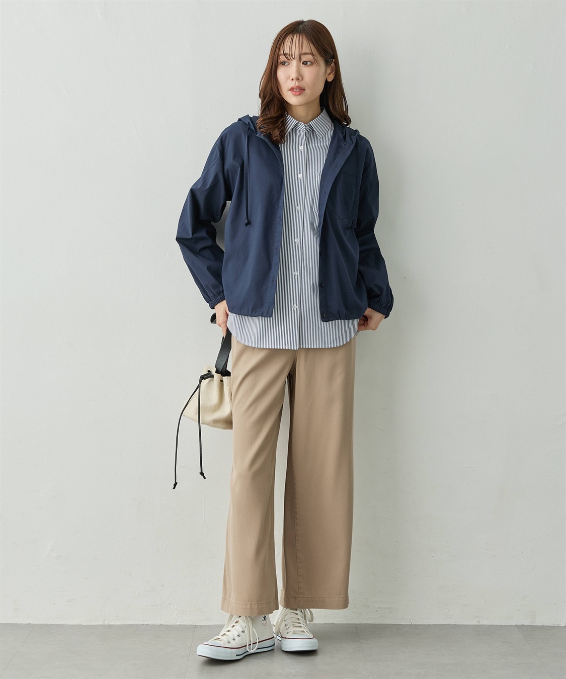 Petit Honfleur フード付きドロストシャツ_sub_10