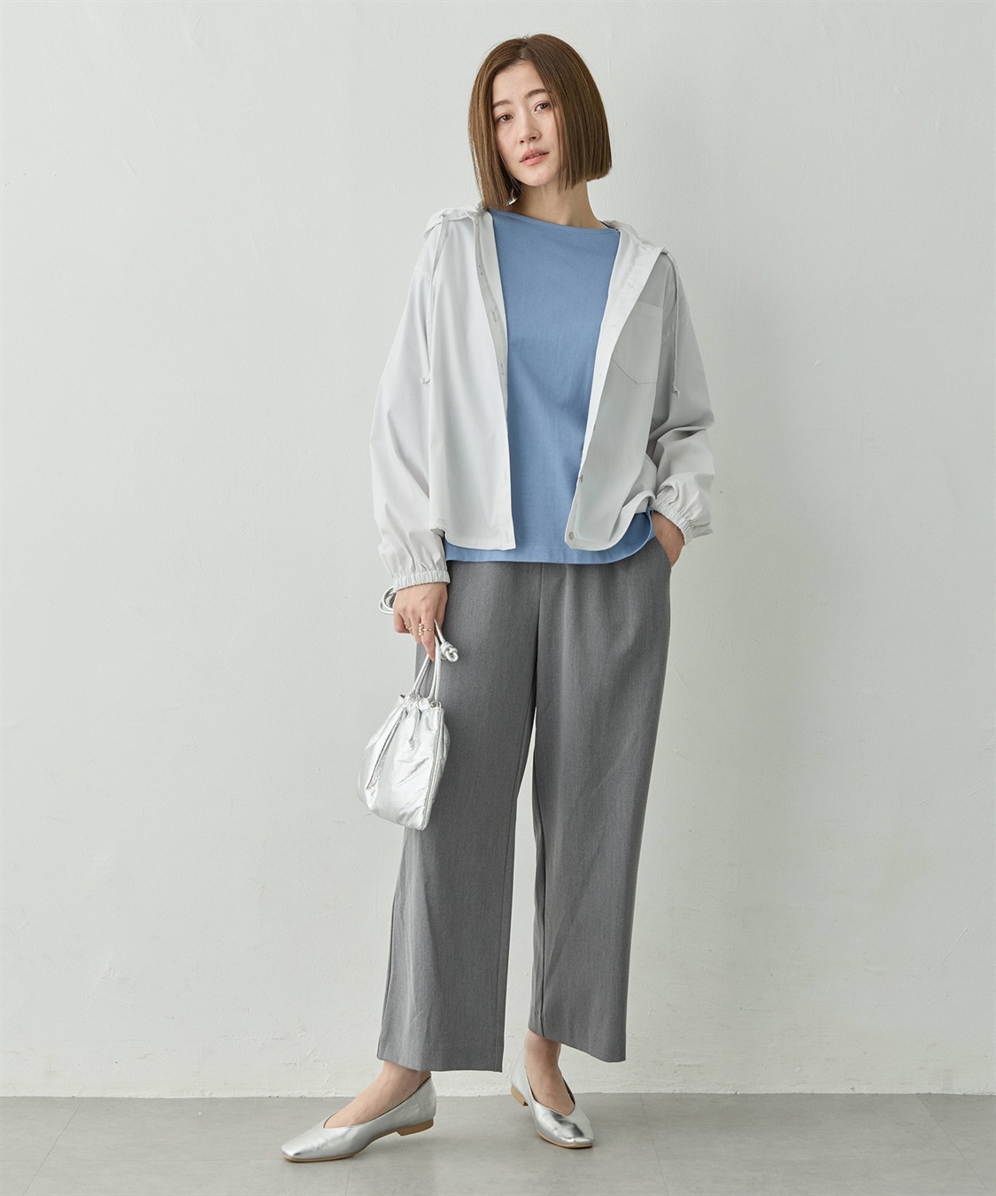 Petit Honfleur フード付きドロストシャツ_sub_13