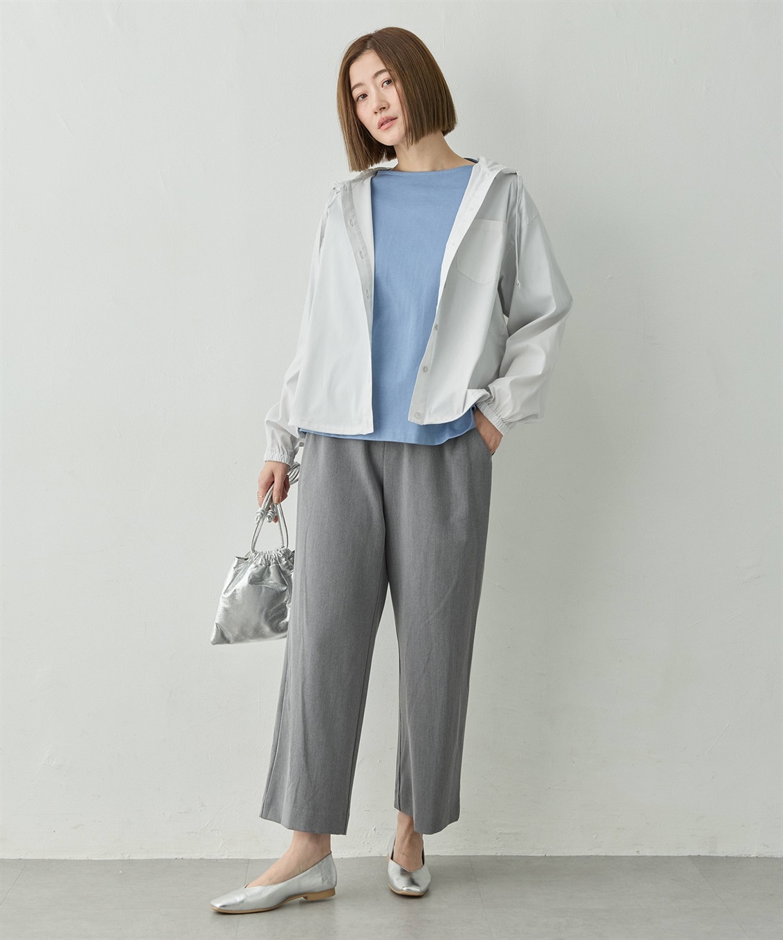 Petit Honfleur フード付きドロストシャツ_sub_14