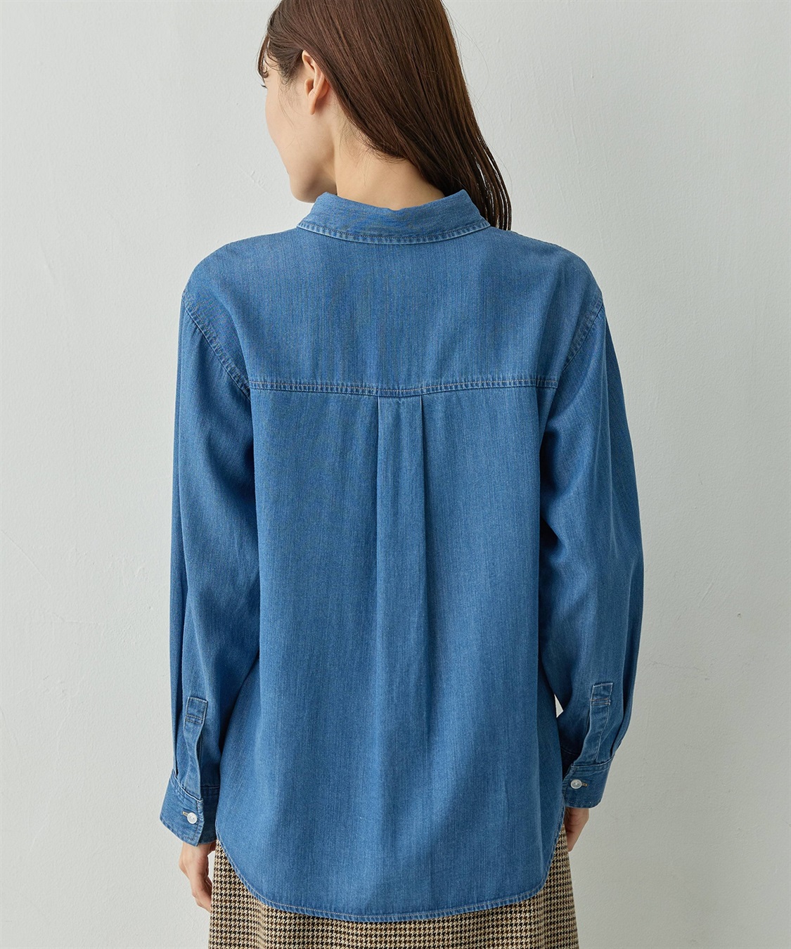 Petit Honfleur 襟付きデニムシャツ_sub_5