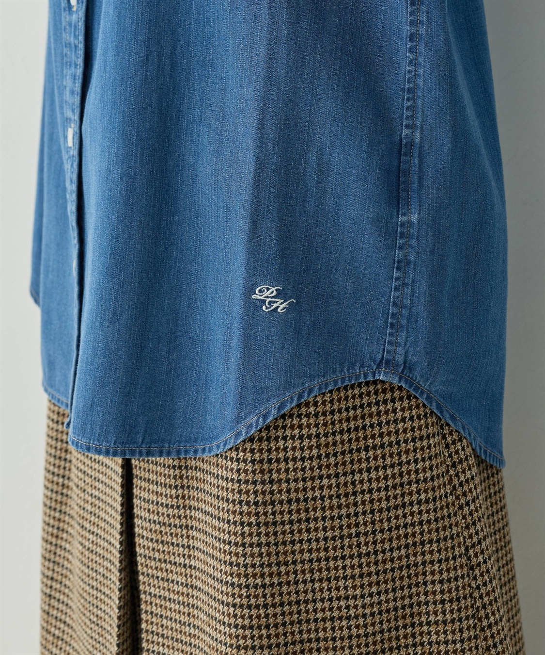 Petit Honfleur 襟付きデニムシャツ_sub_15