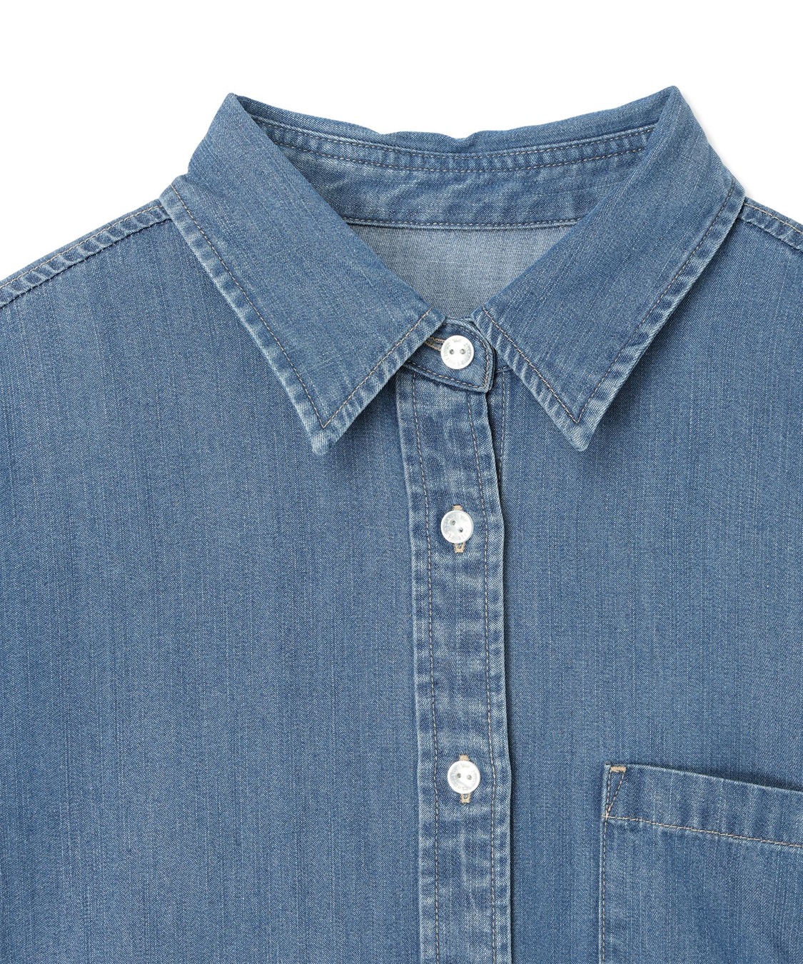 Petit Honfleur 襟付きデニムシャツ_sub_19