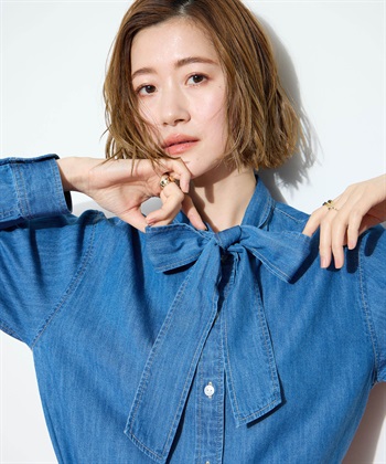 Petit Honfleur デニムボウタイブラウス_subthumb_1