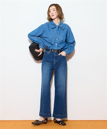 Petit Honfleur デニムボウタイブラウス_subthumb_11