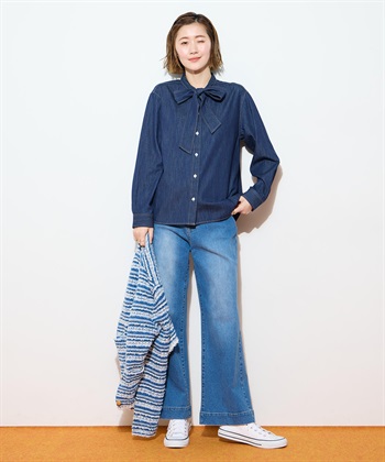 Petit Honfleur デニムボウタイブラウス_subthumb_12