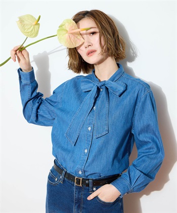 Petit Honfleur デニムボウタイブラウス_subthumb_15