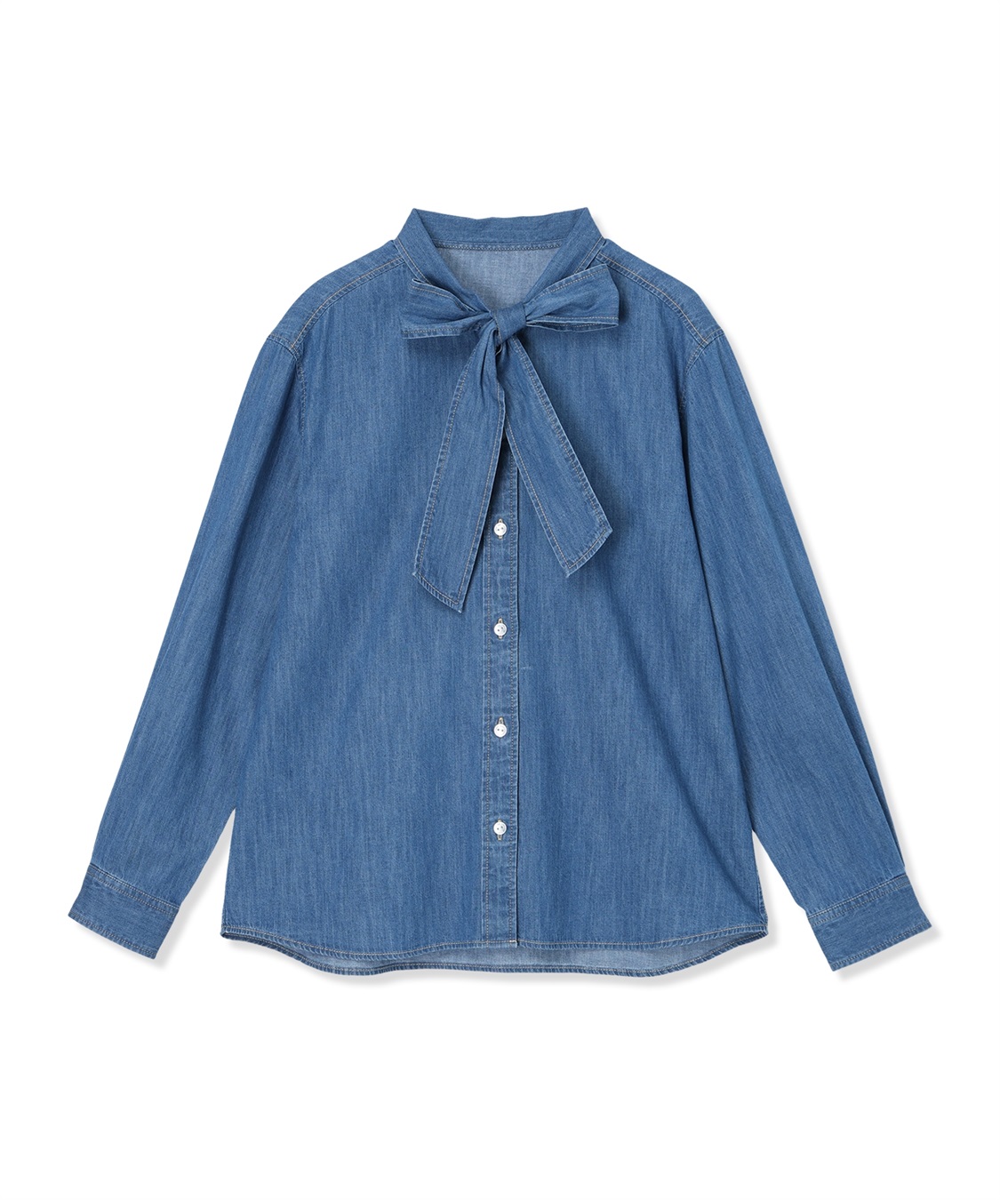 Petit Honfleur デニムボウタイブラウス_sub_21