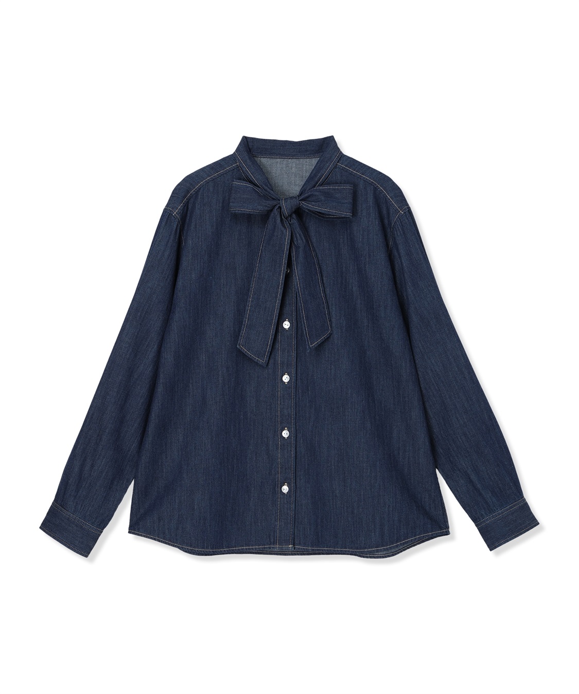Petit Honfleur デニムボウタイブラウス_sub_28