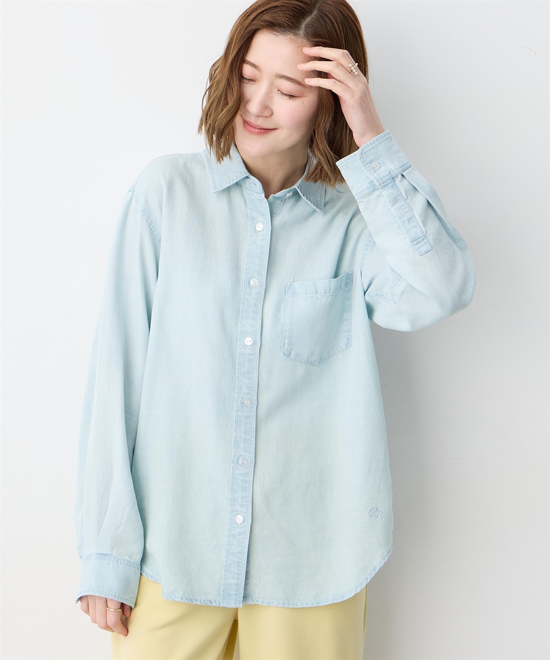 Petit Honfleur テンセルデニムシャツ_sub_8