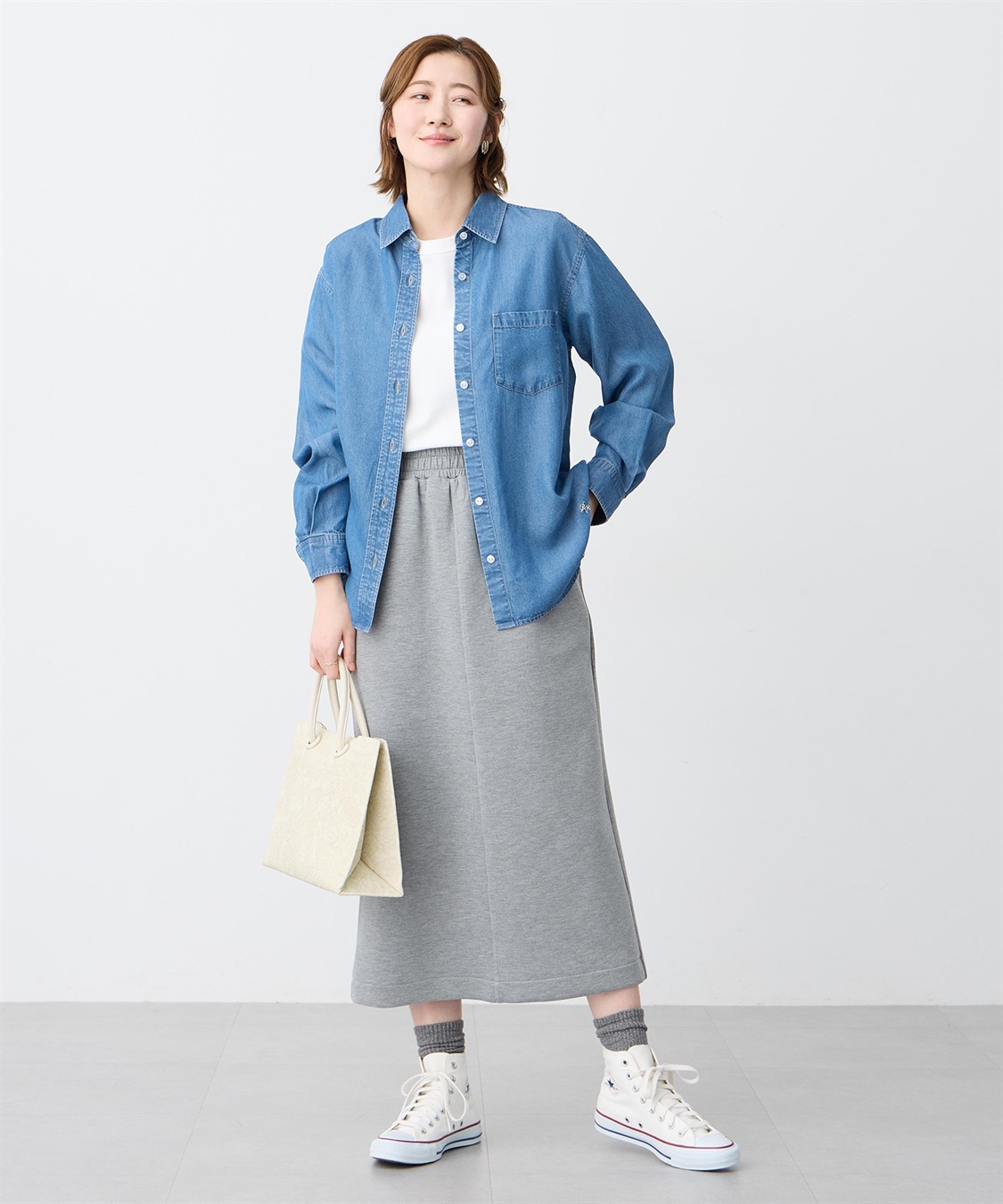 Petit Honfleur テンセルデニムシャツ_sub_14