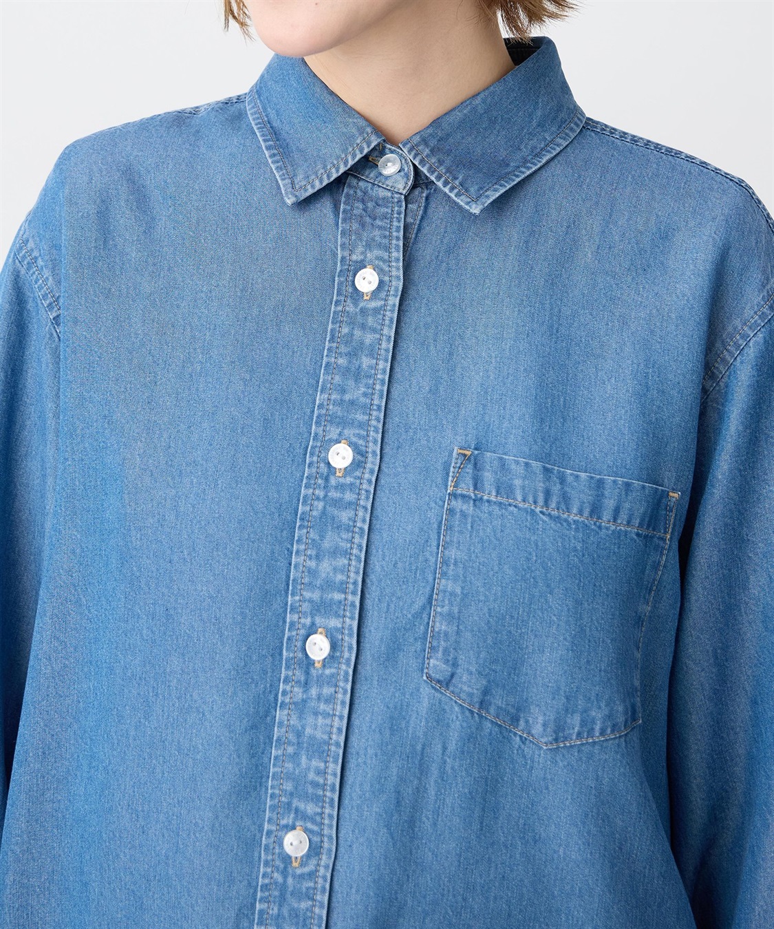 Petit Honfleur テンセルデニムシャツ_sub_17
