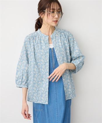 Petit Honfleur 【Liberty】リバティプリントスタンドカラーシャツ_subthumb_8