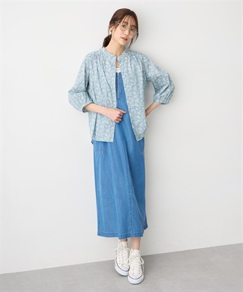 Petit Honfleur 【Liberty】リバティプリントスタンドカラーシャツ_subthumb_9