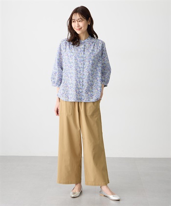 Petit Honfleur 【Liberty】リバティプリントスタンドカラーシャツ_subthumb_11