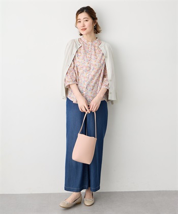 Petit Honfleur 【Liberty】リバティプリントスタンドカラーシャツ_subthumb_15