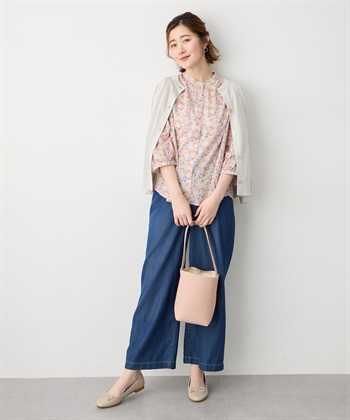 Petit Honfleur 【Liberty】リバティプリントスタンドカラーシャツ_subthumb_16