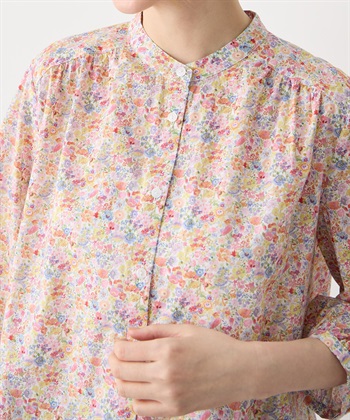 Petit Honfleur 【Liberty】リバティプリントスタンドカラーシャツ_subthumb_17