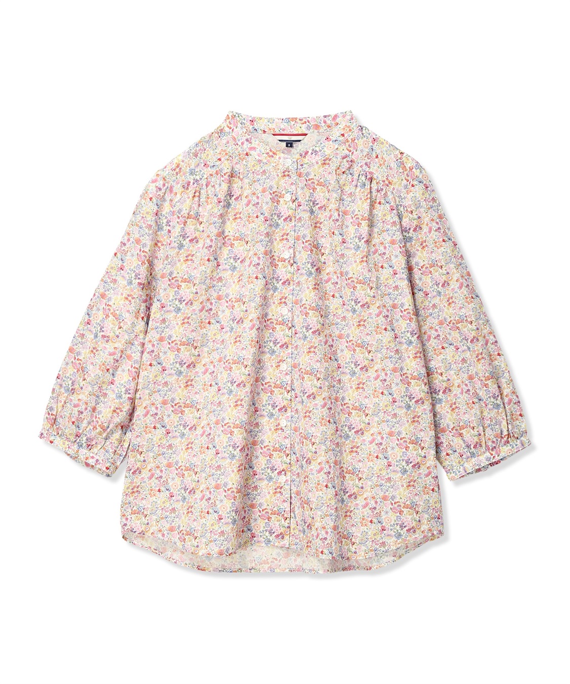 Petit Honfleur 【Liberty】リバティプリントスタンドカラーシャツ_sub_20