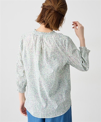 Petit Honfleur 【Liberty】リバティプリント衿フリルブラウス_subthumb_3