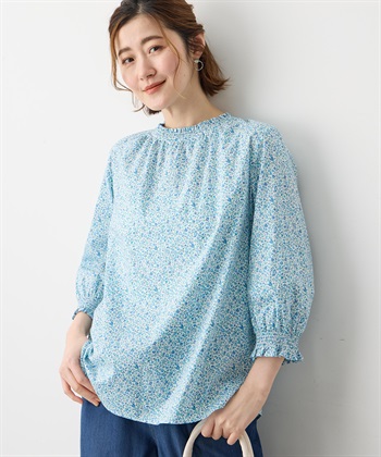 Petit Honfleur 【Liberty】リバティプリント衿フリルブラウス_subthumb_4