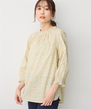 Petit Honfleur 【Liberty】リバティプリント衿フリルブラウス_subthumb_5