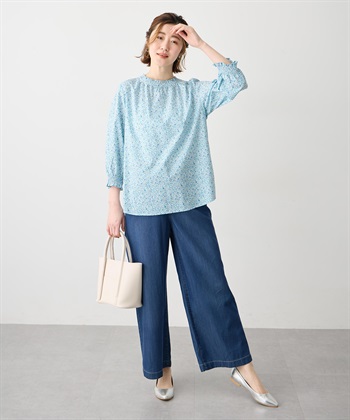 Petit Honfleur 【Liberty】リバティプリント衿フリルブラウス_subthumb_12