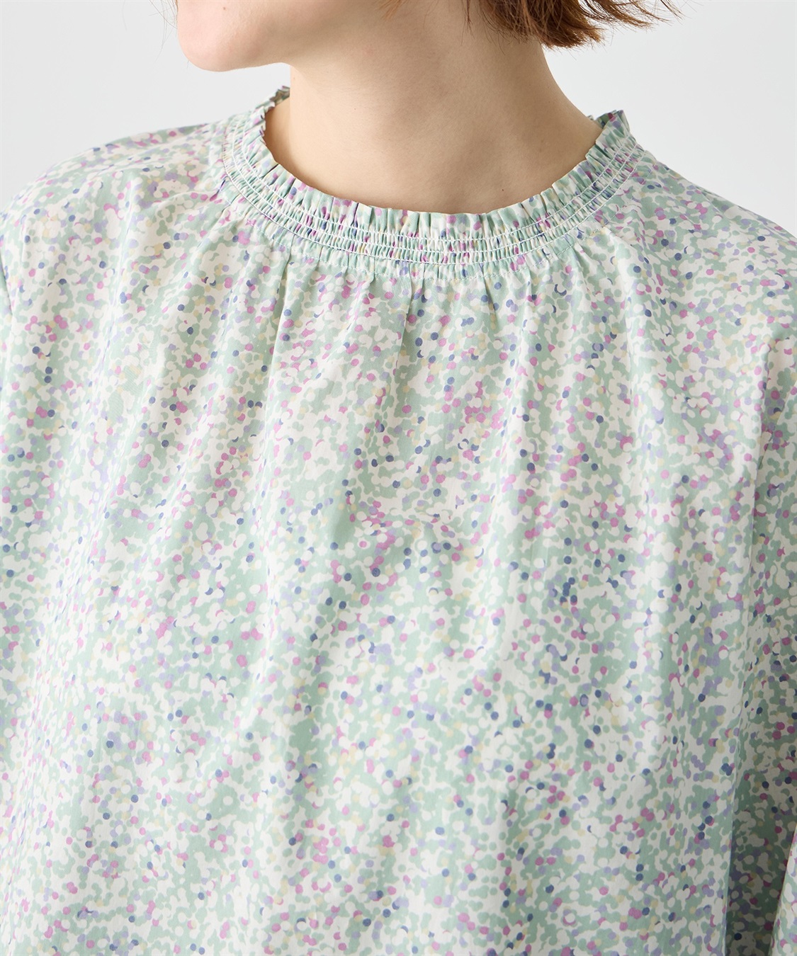 Petit Honfleur 【Liberty】リバティプリント衿フリルブラウス_sub_17