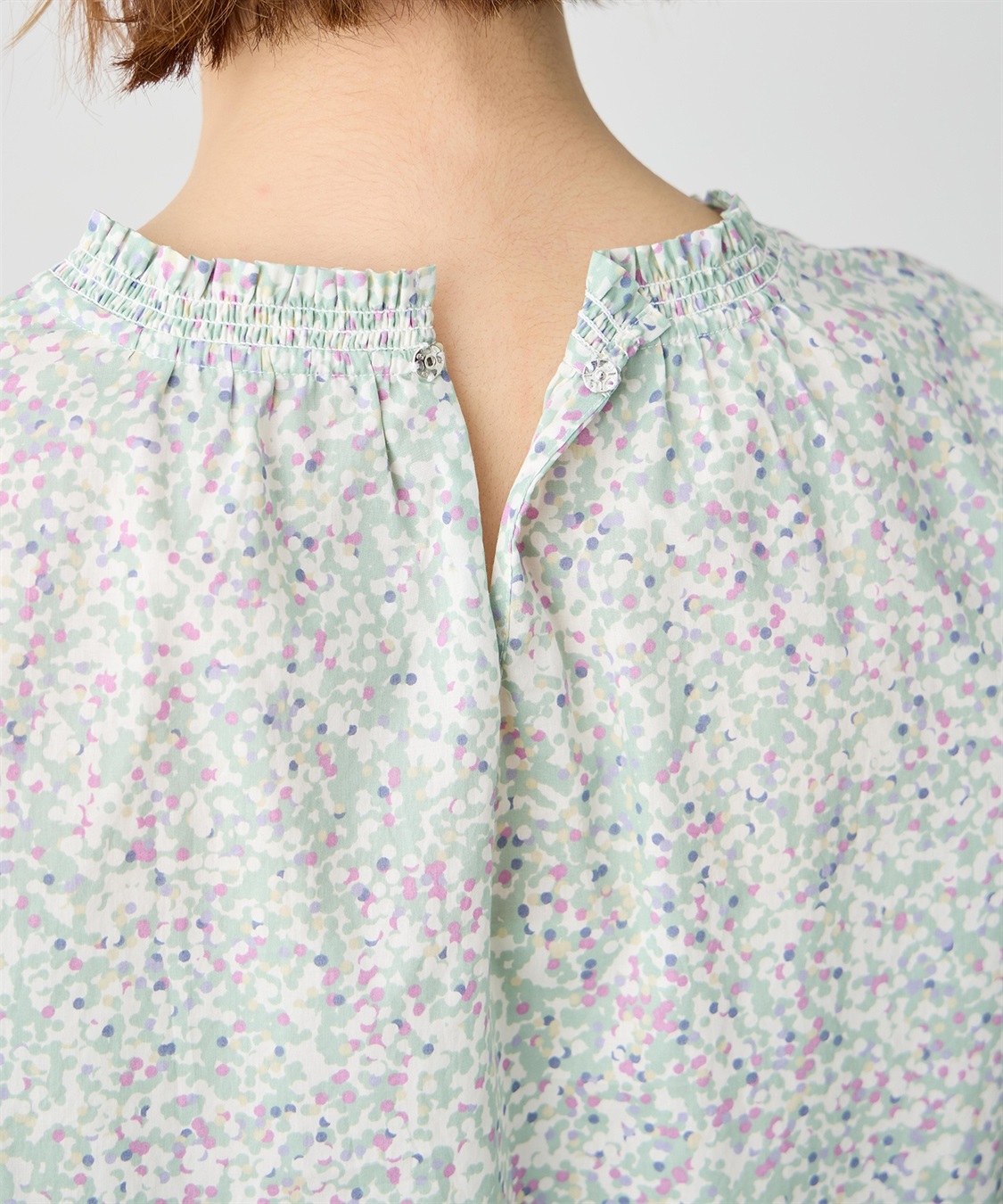 Petit Honfleur 【Liberty】リバティプリント衿フリルブラウス_sub_20
