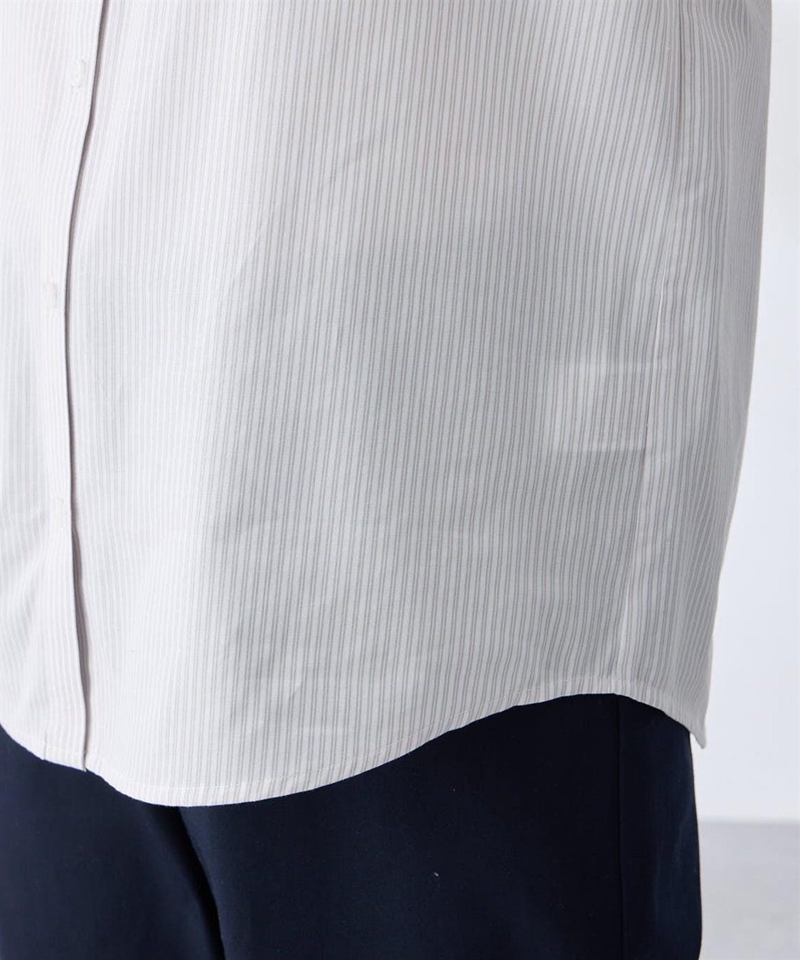 Petit Honfleur ストライプ袖刺しゅうブラウス_sub_11