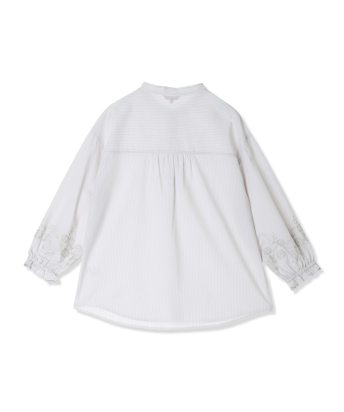 Petit Honfleur ストライプ袖刺しゅうブラウス_sub_13