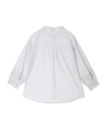 Petit Honfleur ストライプ袖刺しゅうブラウス_subthumb_13