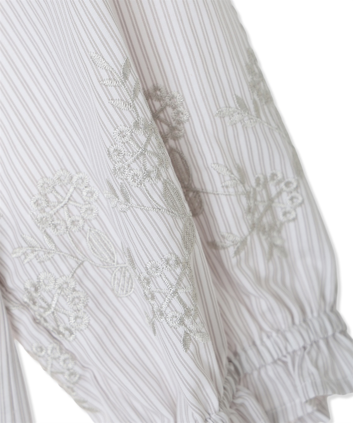 Petit Honfleur ストライプ袖刺しゅうブラウス_sub_18