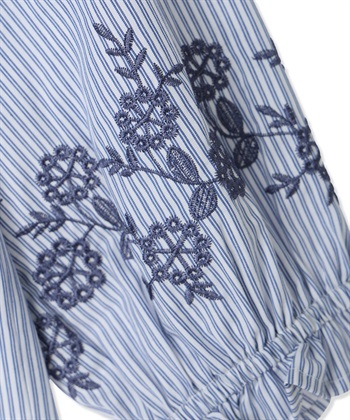 Petit Honfleur ストライプ袖刺しゅうブラウス_subthumb_19