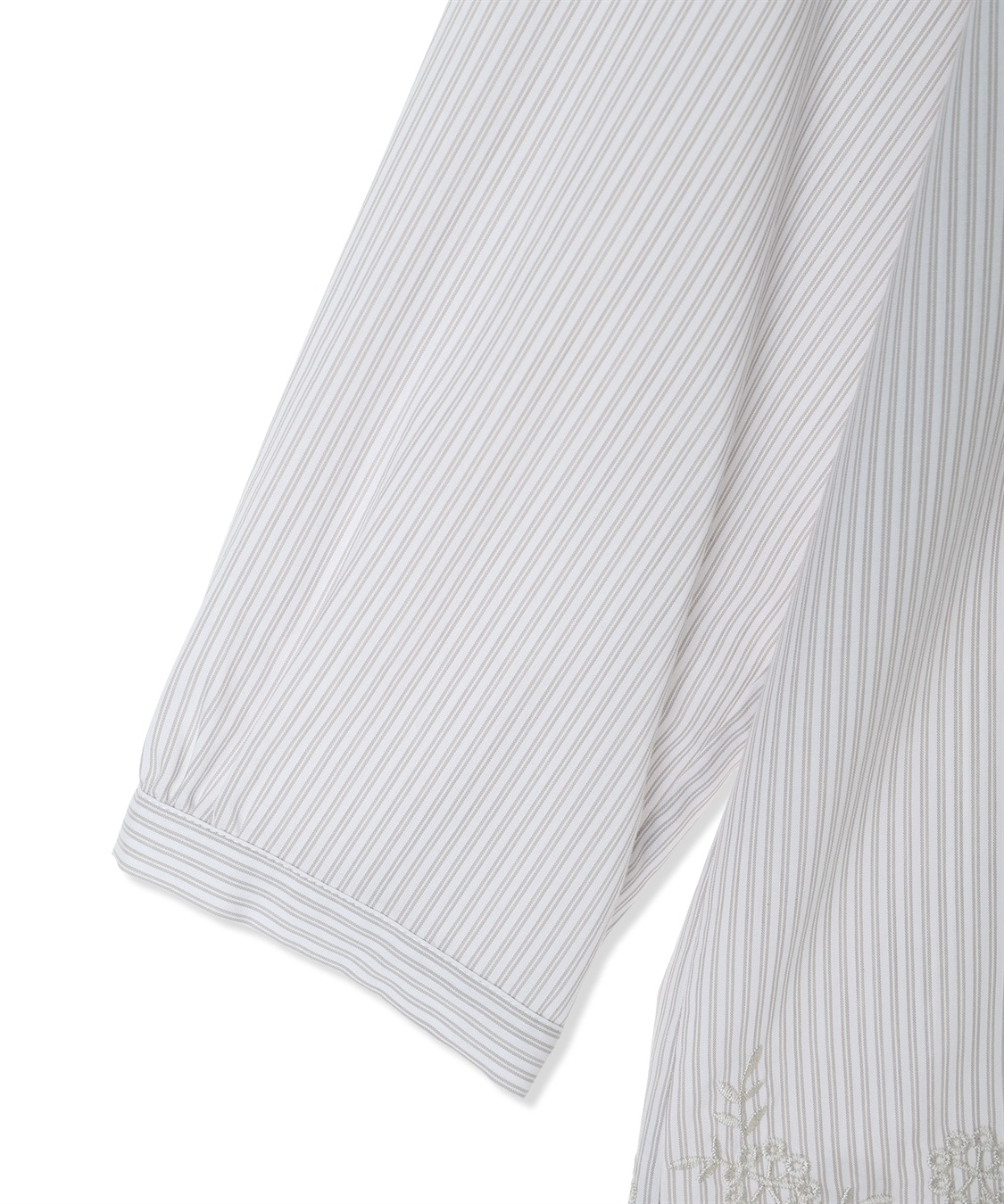 Petit Honfleur ストライプスカラップ刺しゅうブラウス_sub_16